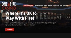 Desktop Screenshot of onefirecasino.com