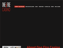 Tablet Screenshot of onefirecasino.com